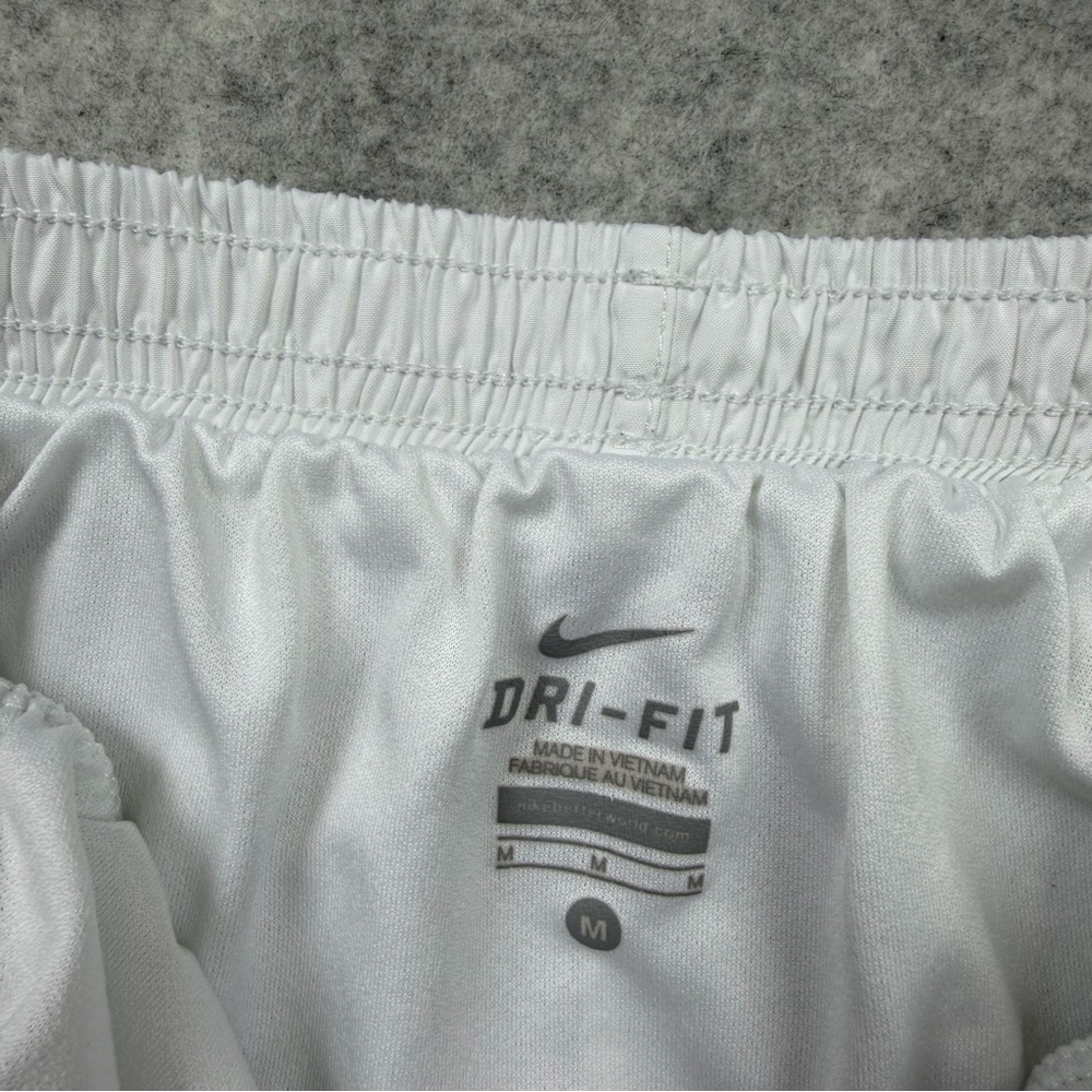 Women’s Nike Dri Fit White/pink/neon Yellow  Lined Running Shorts Size Medium - Picture 7 of 14